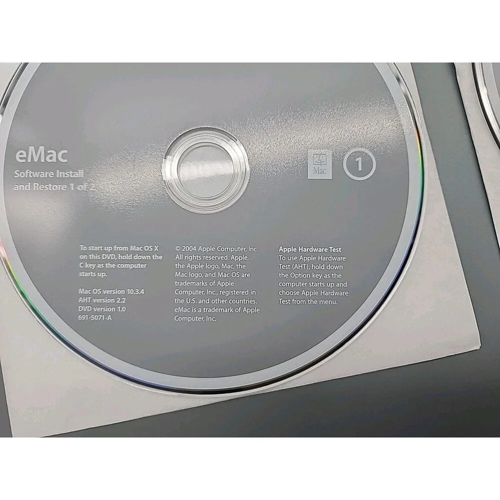 Apple eMac User Guide Software 2004 Install and Restore OS X 10.3.4